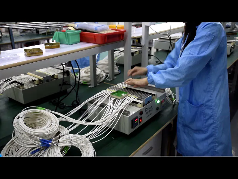 Carefiber Optical - Pre-terminated connector process - fiber solidification