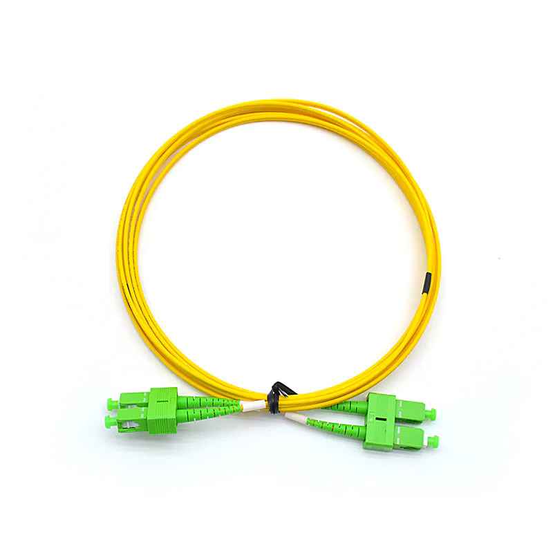 SC-APC-SC-APC-SM Duplex Fibre Optical Patch Cords 2.0mm LSZH 3m