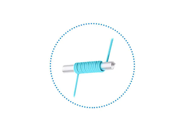 A special minimum bending insensitive radius is adopted to ensure that the communication system can run stably even when the fiber is extremely bent