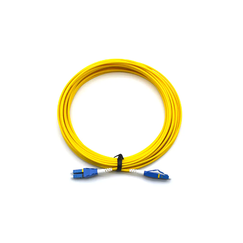 PVC 3.0mm Fiber Optic Patch Cord LC UPC To LC UPC Uniboot Duplex OS2 Single Mode