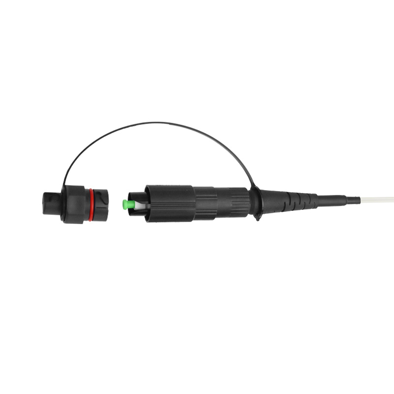 Waterproof Mini SC Hardened Fiber Optic Connector  for FTTH drop cable