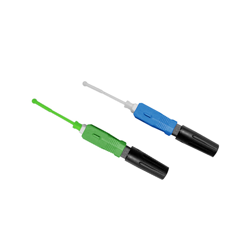 Single-Mode FTTH Fiber Hot Melt Quick Connection SC APC FTTH Fiber Quick Connector SC Connector Converter