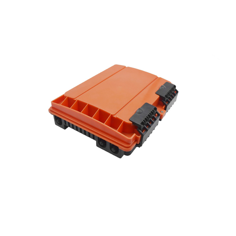 Orange Plastic Fiber Optic Distribution Box 16 X SC FTTH Flame Retardant For Indoor