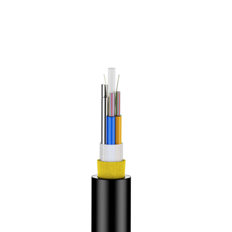 Single sheath ADSS optical cable 100m span layer-twisted loose tube 48 core