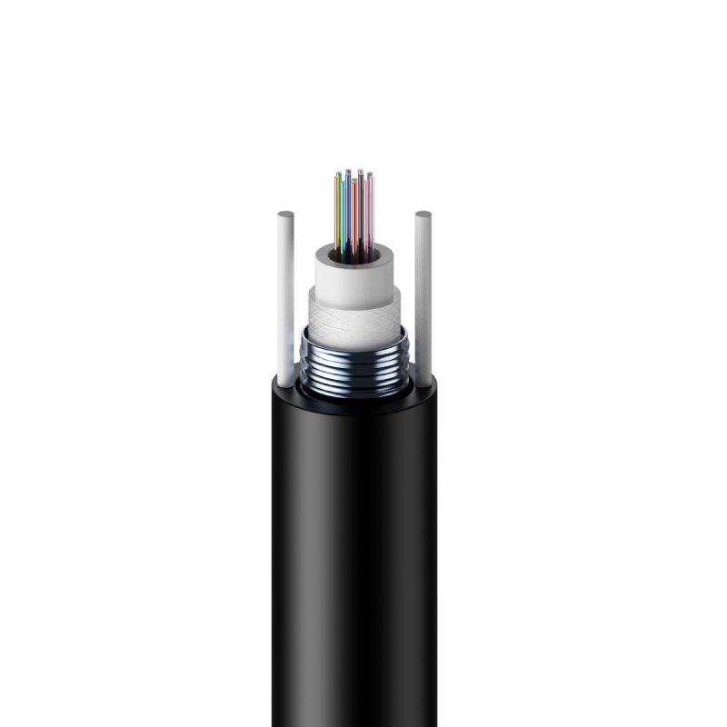 FTTx Uni Tube Light Armored GYXTW Fiber Cable With Rodent Protection