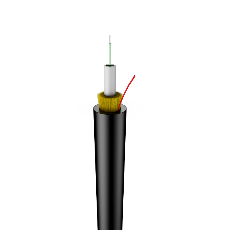 Double Sheath for Access Network 1Core Drop Fiber Optical Cable for Vertical Cabling