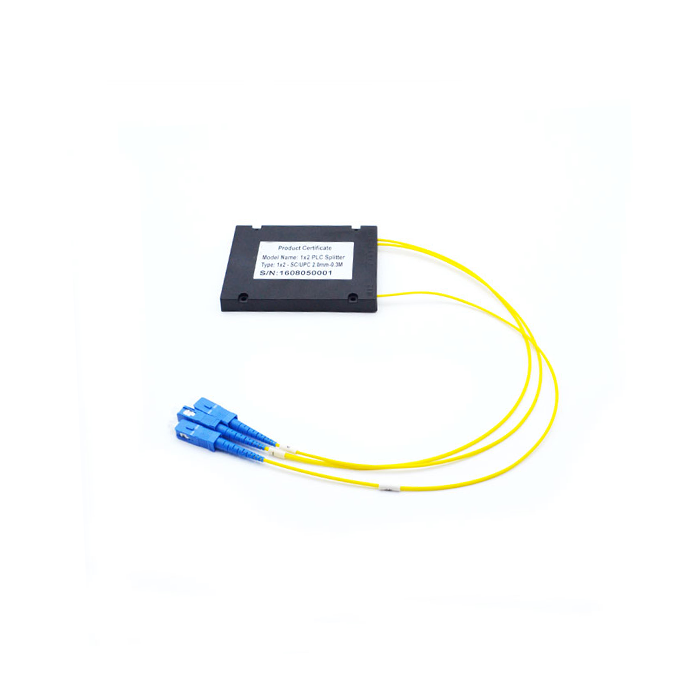 1310nm 1550nm Fiber Optic PLC Splitter Low Insertion Loss With Box